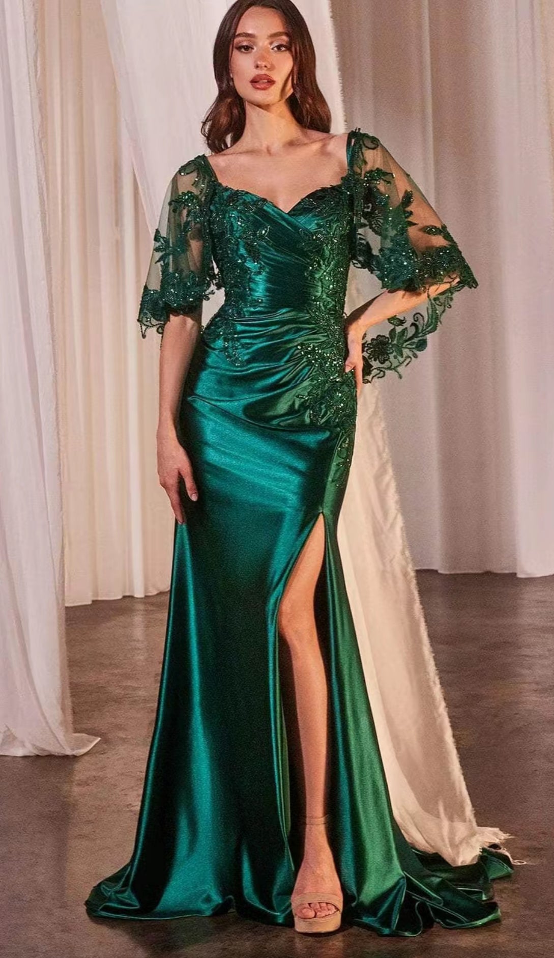 Monica Embroidered Gown