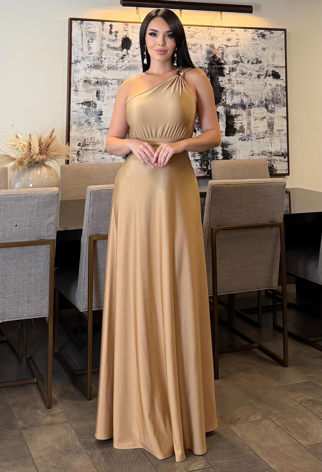 Estefania One Shoulder Gown