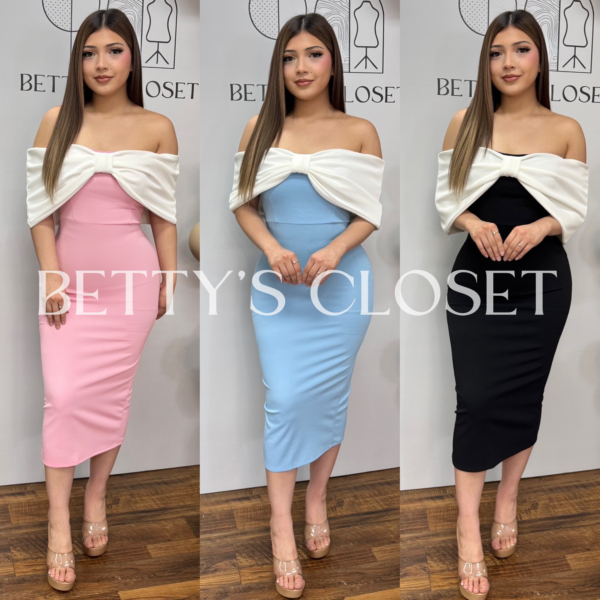 Kayla Off Shoulder Bow Dress