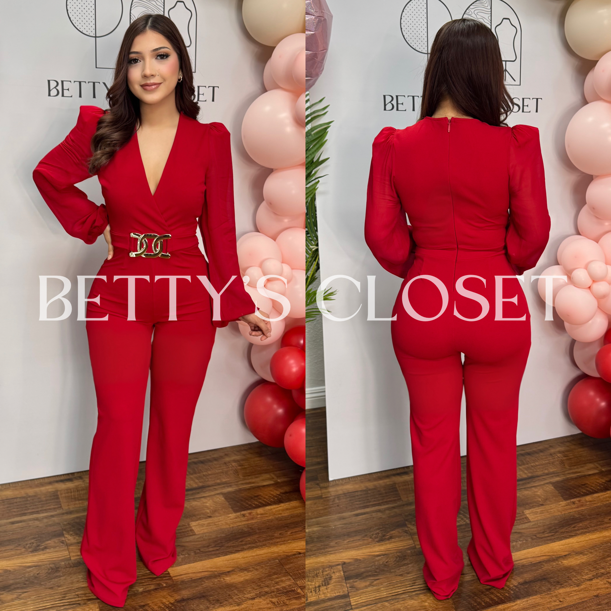 Ellie Elegant Long Loose Sleeve Jumpsuit