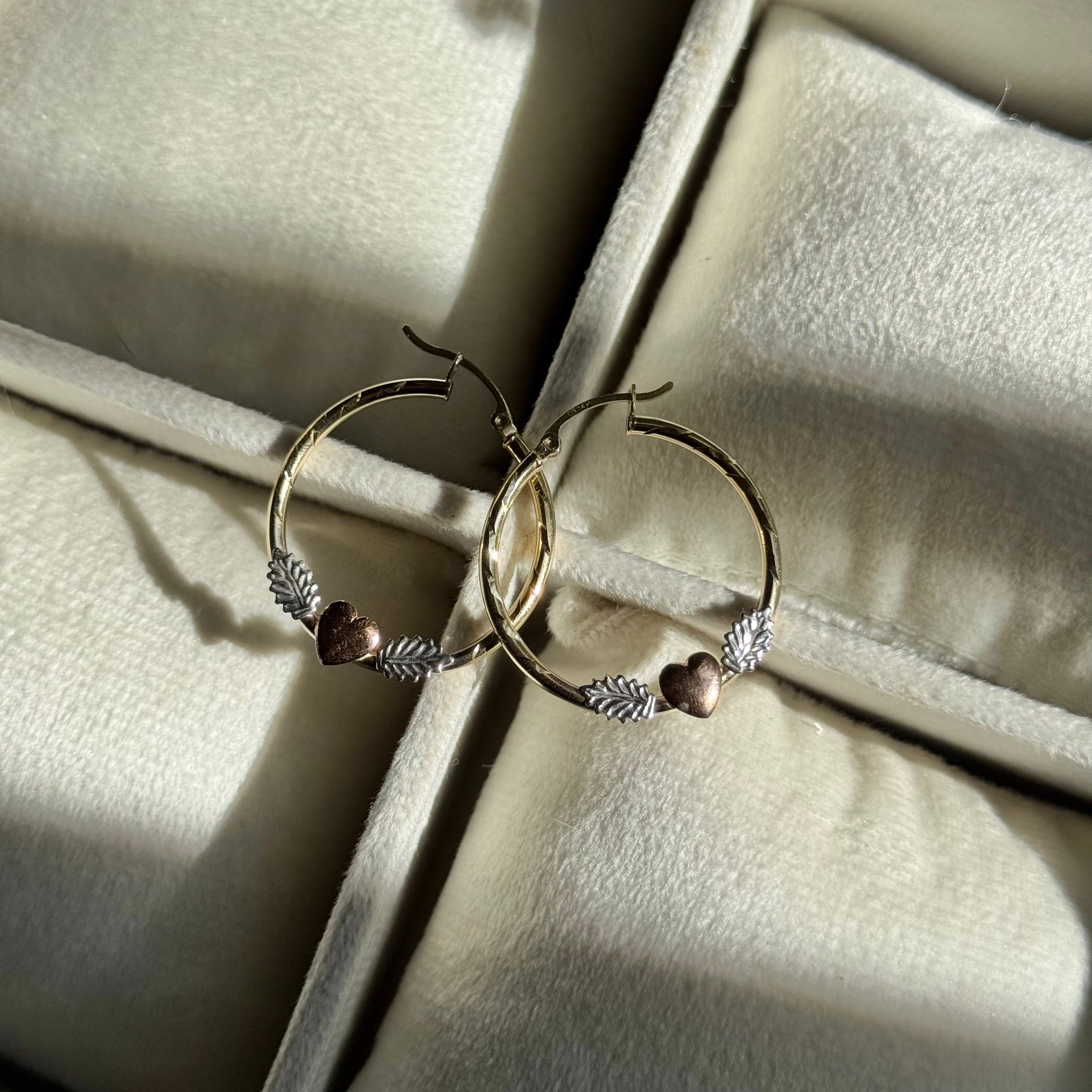 14K GOLD Medium Angel Earrings