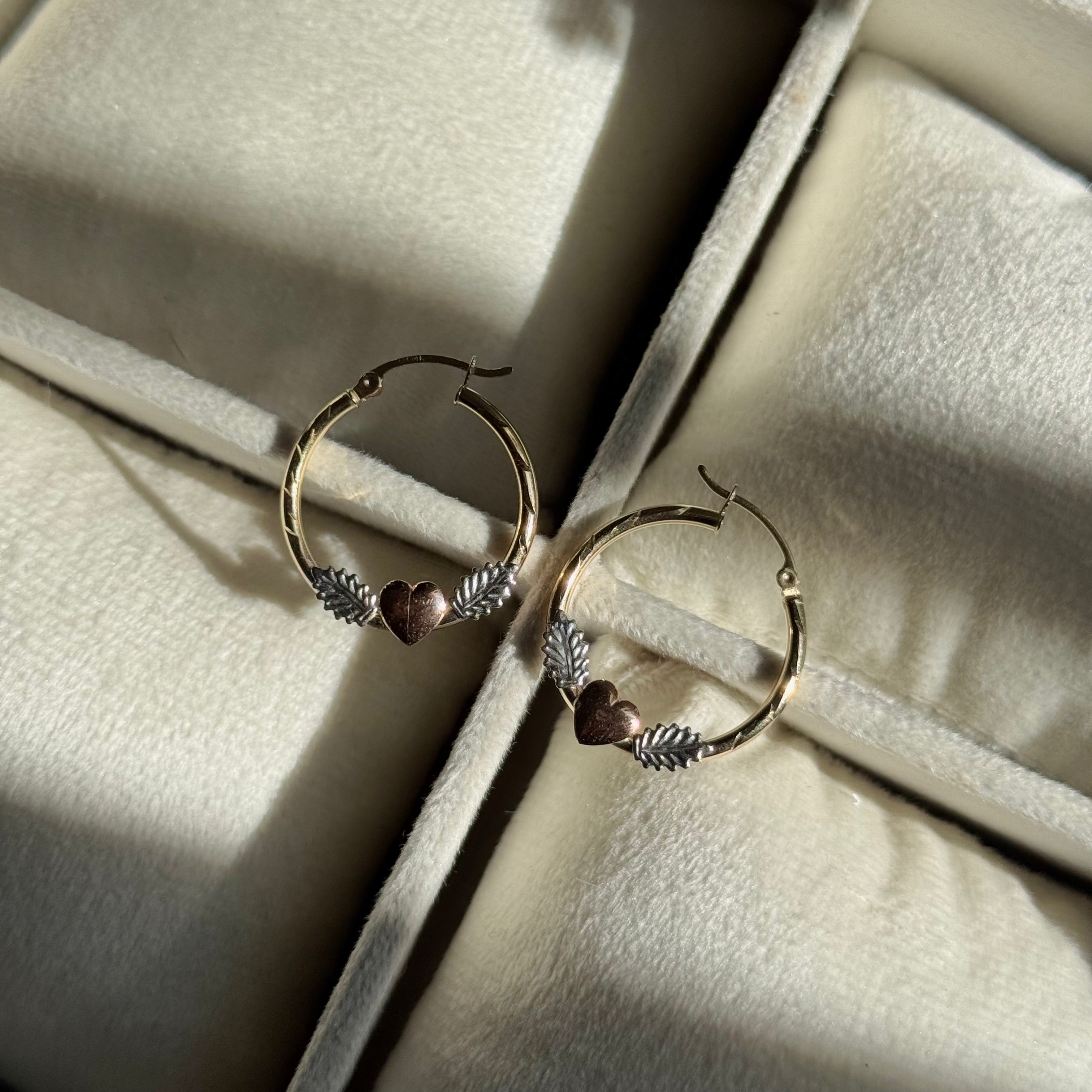 14K GOLD Small Angel Earrings