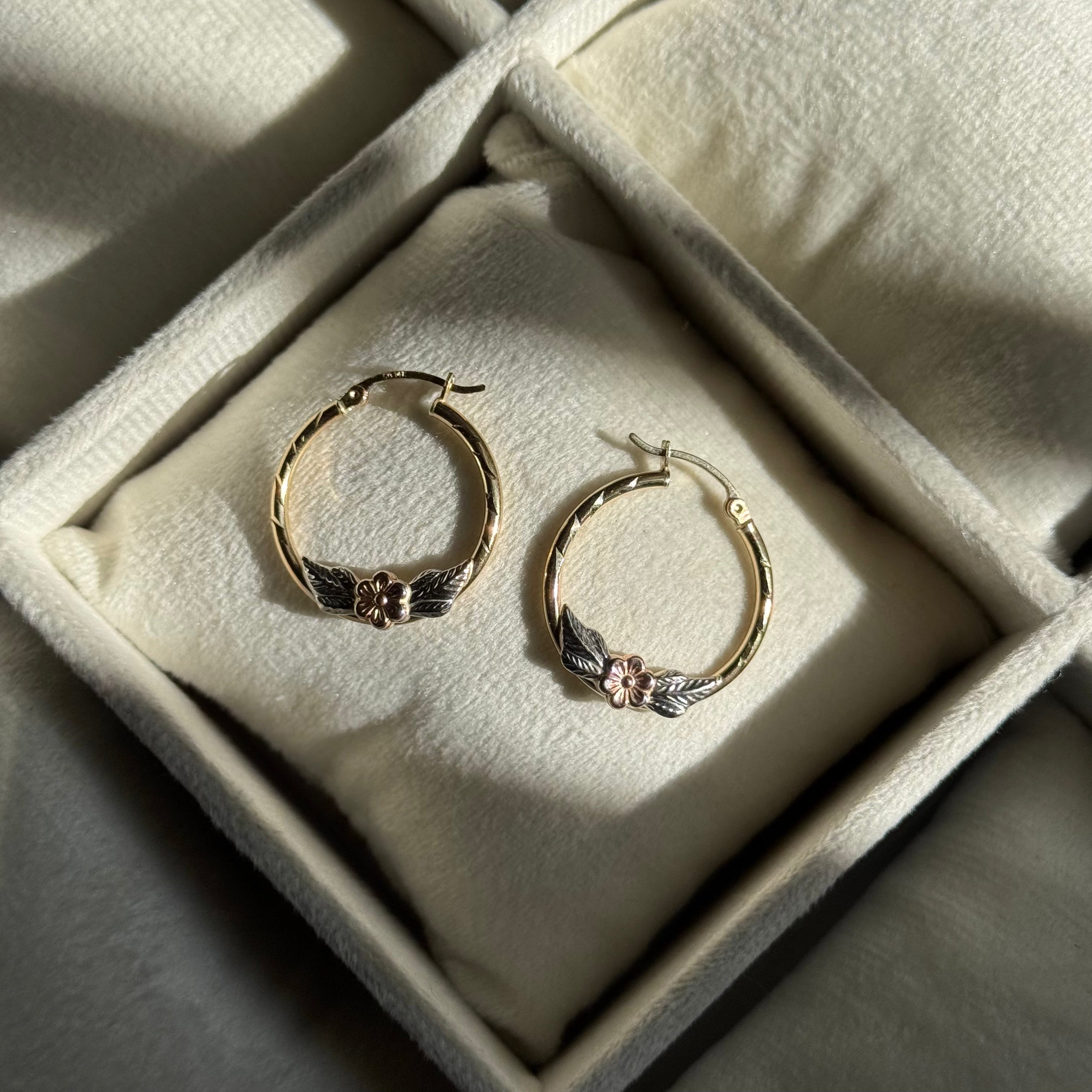 14K GOLD Small Angel Earrings