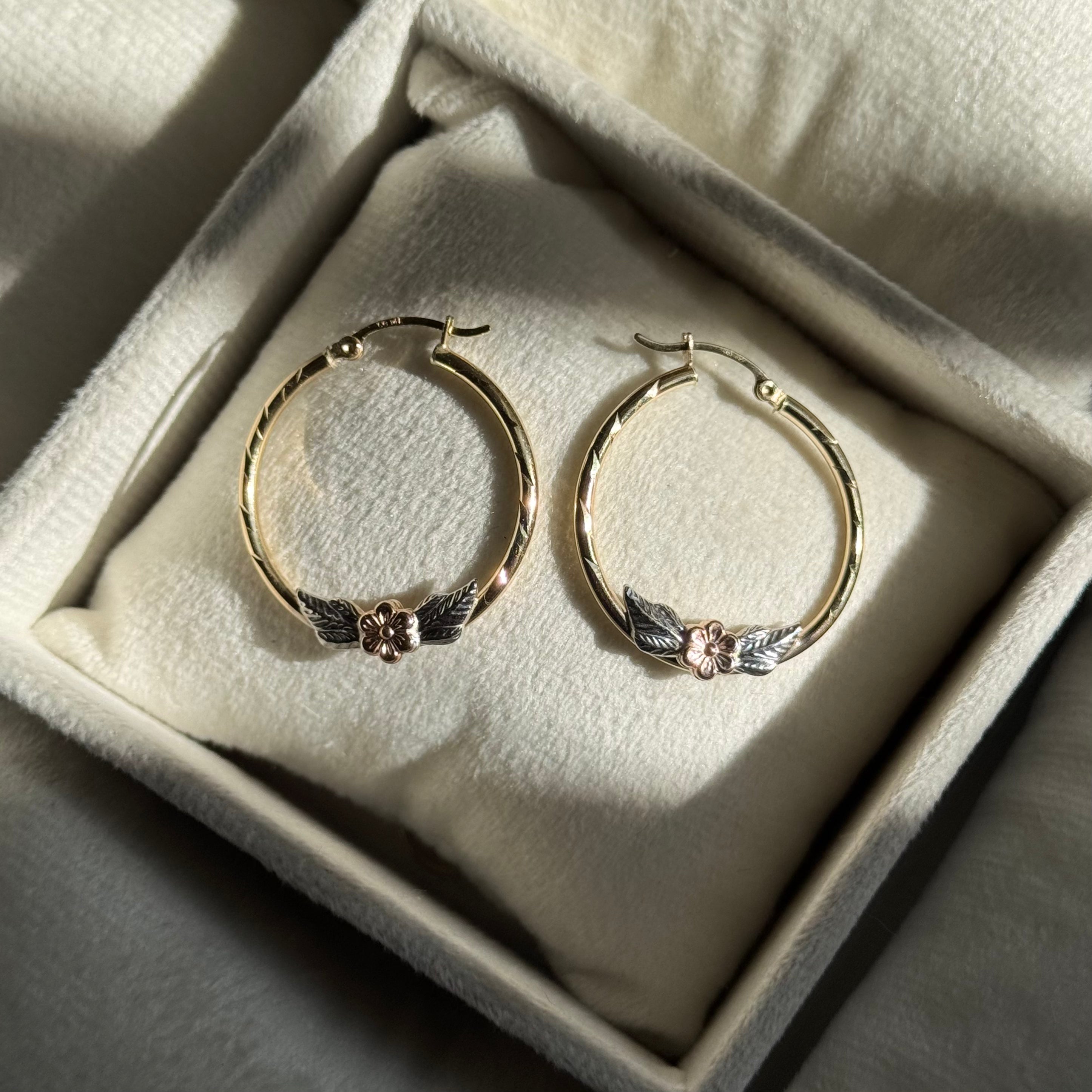 14K GOLD Medium Angel Earrings