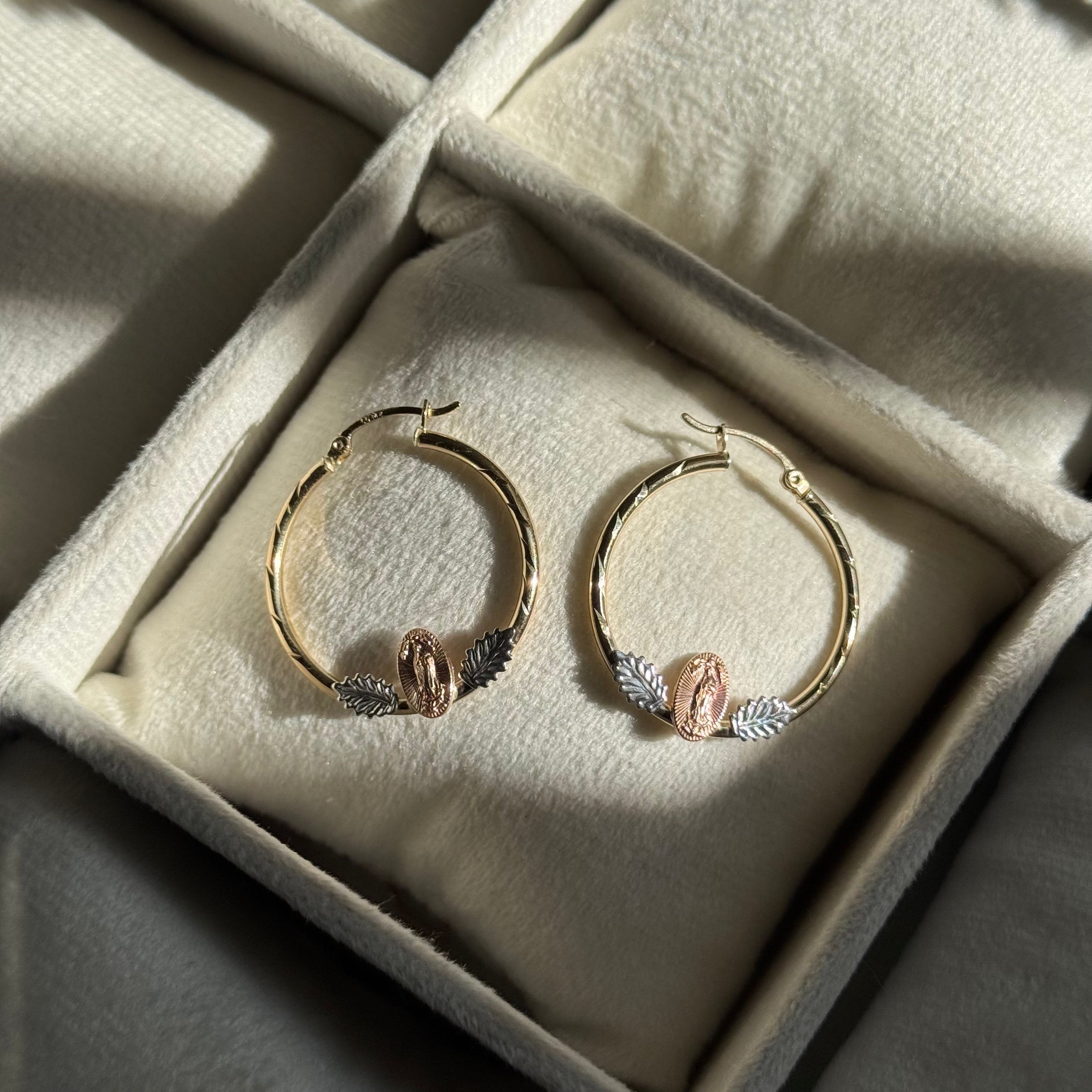 14K GOLD Medium Angel Earrings