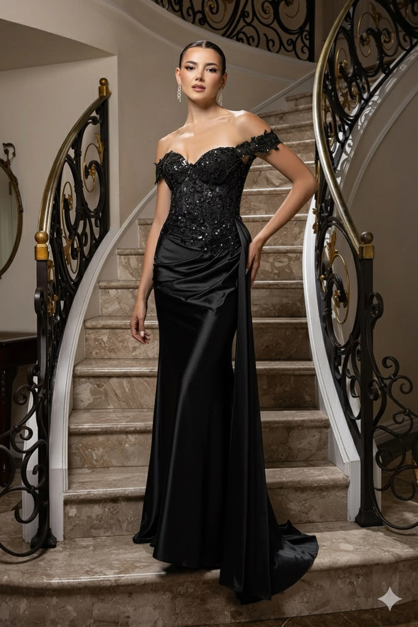 Violeta Elegant Off the Shoulder Gown