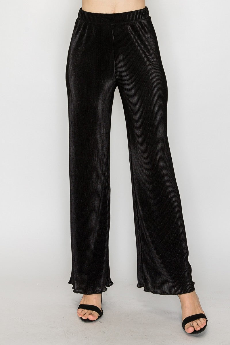Selena Shiny Crinkle Pants