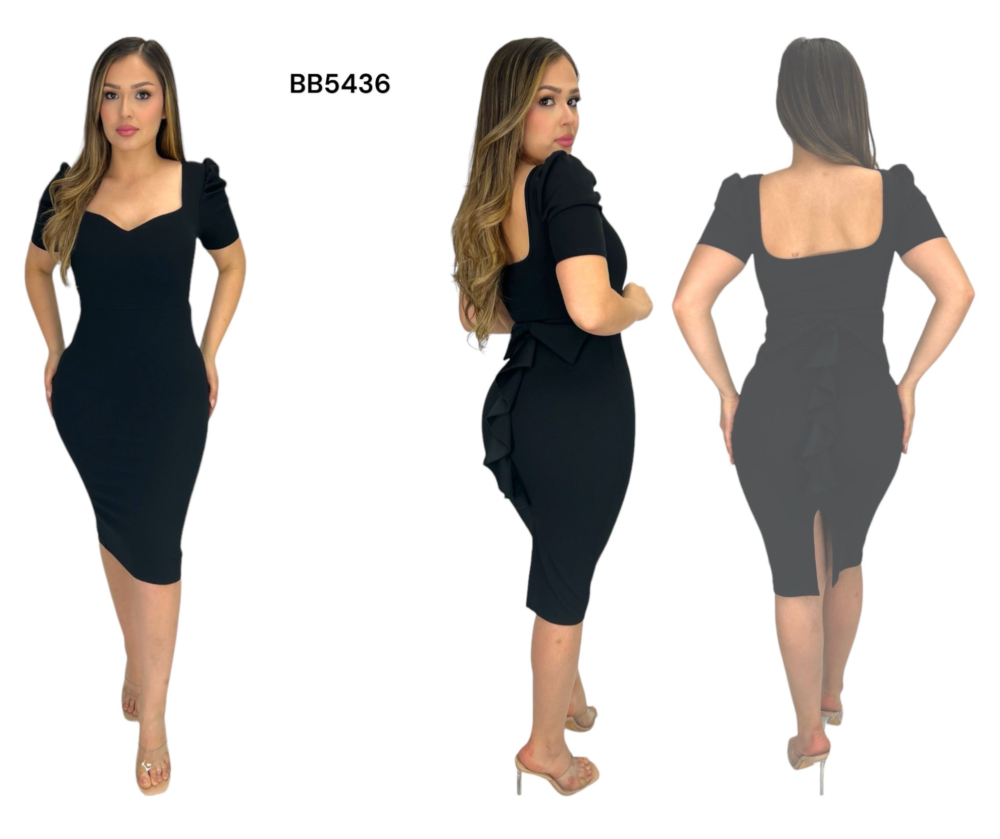 Coquette Midi Bow Dress