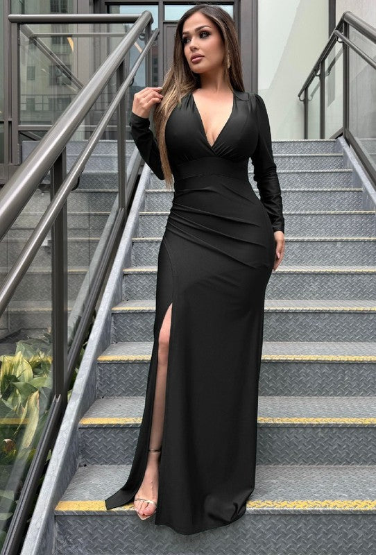Renata Long Sleeve Gown