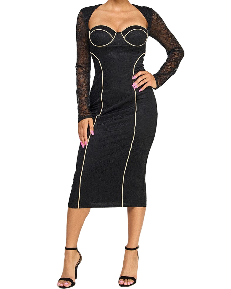 Lizet Lace Midi Dress