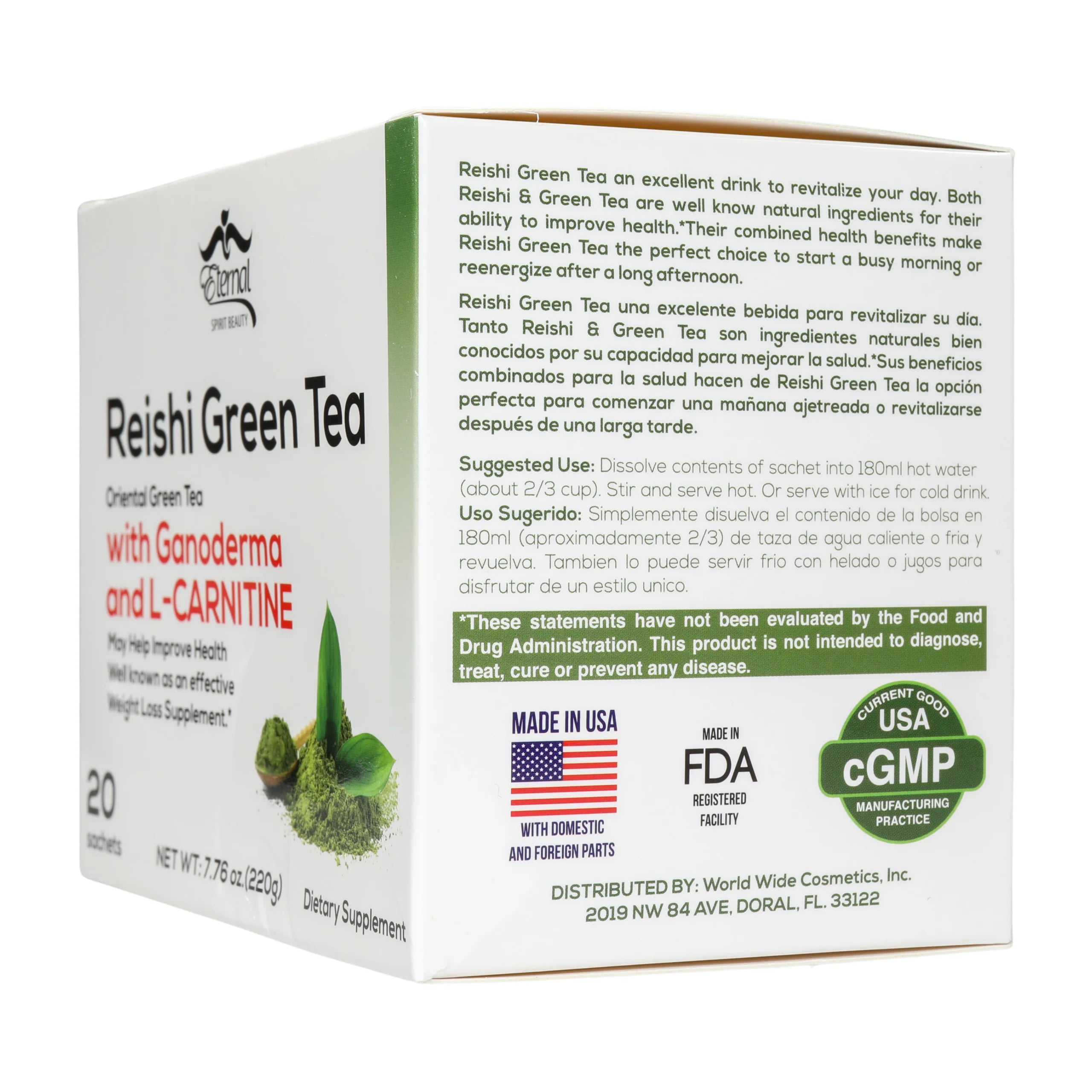 Reishi Green Tea 3 Pack